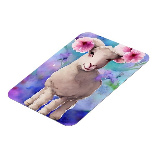 Frühlingslamm Magnet (Linke Seite)