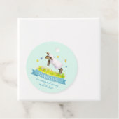 Frühlingslamm niedlich Aqua Blue Geburtstag Danke Geschenkanhänger (Beispiel)