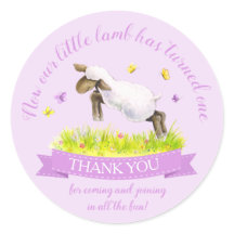 Frühlingslamm niedlich lila Geburtstag vielen Dank