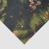 Frühlingslandschaft Blühender Baum Dekoupage Seidenpapier (Ausschnitt)