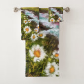 Frühlingslandschaft - Blüte - Originalgemälde Badhandtuch Set (Insitu)