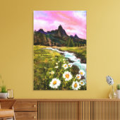 Frühlingslandschaft - Blüte - Originalgemälde Leinwanddruck (Insitu (Wohnzimmer))
