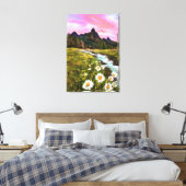 Frühlingslandschaft - Blüte - Originalgemälde Leinwanddruck (Insitu (Schlafzimmer))
