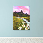 Frühlingslandschaft - Blüte - Originalgemälde Leinwanddruck (Insitu (Holzboden))