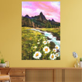 Frühlingslandschaft - Blüte - Originalgemälde Leinwanddruck (Insitu (Wohnzimmer))