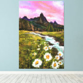 Frühlingslandschaft - Blüte - Originalgemälde Leinwanddruck (Insitu (Holzboden))