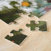 Frühlingslandschaft - Blütendes Originalgemälde Puzzle (Seite)