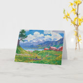 Frühlingslandschaft | Giovanni Giacometti Karte (Gelbe Blume)