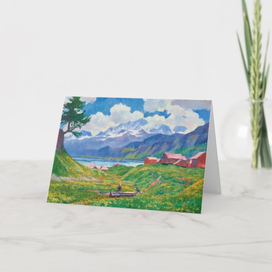 Frühlingslandschaft | Giovanni Giacometti Karte (Vorderseite)