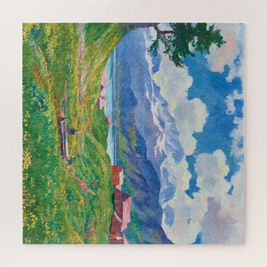 Frühlingslandschaft | Giovanni Giacometti Puzzle (Horizontal)