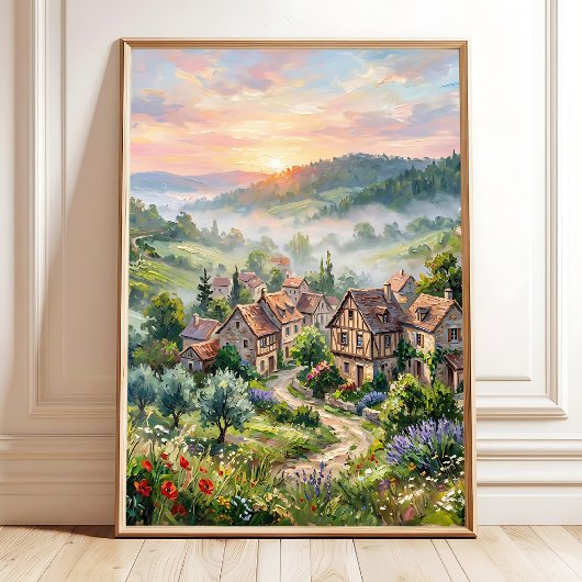 Frühlingslandschaft Impressionistische Wandkunst Poster