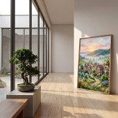 Frühlingslandschaft Impressionistische Wandkunst Poster