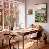 Frühlingslandschaft Impressionistische Wandkunst Poster
