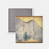 Frühlingslandschaft Magnet (Vorderseite/Rückseite)