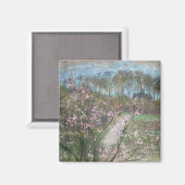 Frühlingslandschaft Magnet (Vorderseite/Rückseite)