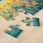 Frühlingslandschaft mit Regenbogen über den italie Puzzle (Seite)
