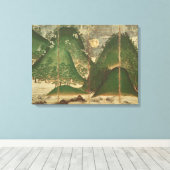 Frühlingslandschaft mit Sonne Leinwanddruck (Insitu (Holzboden))