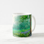 Frühlingslandschaft Ölmalerei, Wald. Kaffeetasse (VorderseiteRechts)