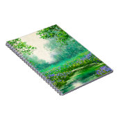Frühlingslandschaft Ölmalerei, Wald. Notizblock (Rechte Seite)