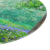 Frühlingslandschaft Ölmalerei, Wald. Schneidebrett (Ecke)