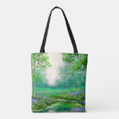 Frühlingslandschaft Ölmalerei, Wald. Tasche (Rückseite)