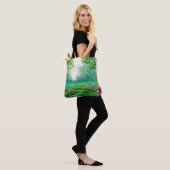 Frühlingslandschaft Ölmalerei, Wald. Tasche (Am Model)
