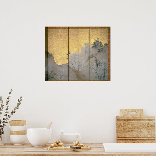 Frühlingslandschaft Poster (Küche)