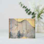 Frühlingslandschaft Postkarte (Stehend Vorderseite)