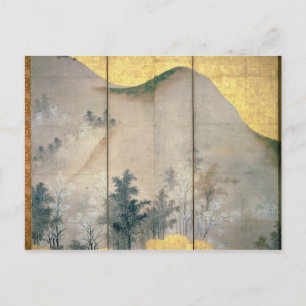 Frühlingslandschaft Postkarte