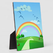 Frühlingslandschaft, Tafel Fotoplatte (Seite)