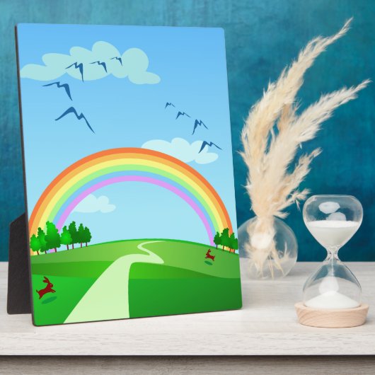 Frühlingslandschaft, Tafel Fotoplatte (Seite)