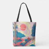 Frühlingslandschaft: Vintage Landschaft Tasche (Rückseite)