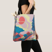 Frühlingslandschaft: Vintage Landschaft Tasche (Von Nahem)