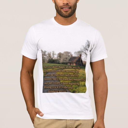 Frühlingslandschaftsgruß T-Shirt (Vorderseite)