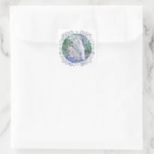 Frühlingslaube Quadratischer Aufkleber (Tasche)