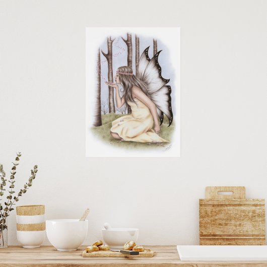 Frühlingsläufer Fairy Poster (Küche)