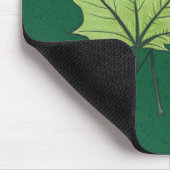 Frühlingsleaf Grüne Natur Lover Botanische Kunst Mousepad (Ecke)