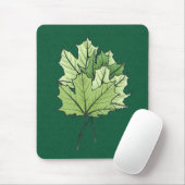 Frühlingsleaf Grüne Natur Lover Botanische Kunst Mousepad (Mit Mouse)