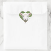 Frühlingsleder Herz-Aufkleber (Tasche)