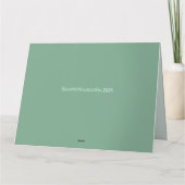 Frühlingsleder Osterfalte Grußkarte Karte (Rückseite)