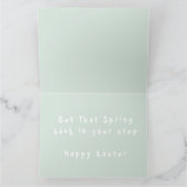 Frühlingsleder Osterfalte Grußkarte Karte (Innenseite)