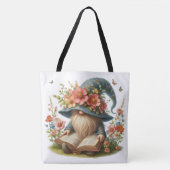 Frühlingslektüre-Gnom-Tragetasche Tasche (Vorderseite)