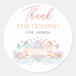 Frühlingsleuchte Farbe Danke Aufkleber