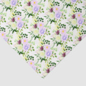 Frühlingslila Blumen mit Laub Seidenpapier (Detail)