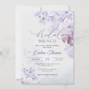 Frühlingslilac lila bläulich rosa Bridal Brunch Einladung