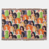 Frühlingsmädchen Decke (Vorderseite)