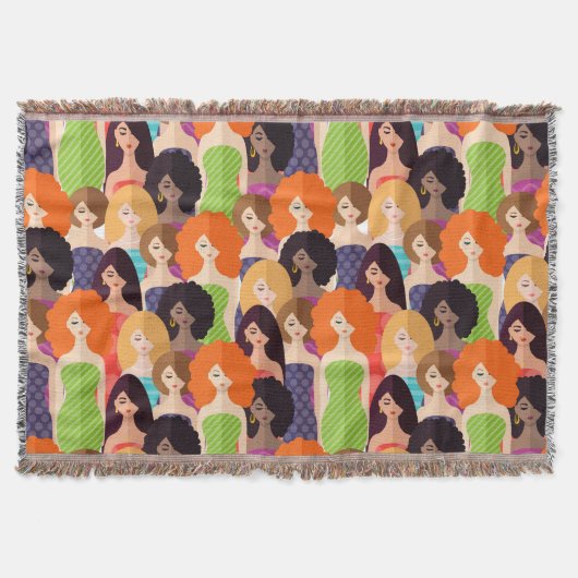 Frühlingsmädchen Decke (Vorderseite)