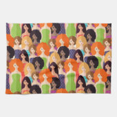 Frühlingsmädchen Geschirrtuch (Horizontal)