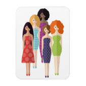 Frühlingsmädchen Magnet (Vertikal)