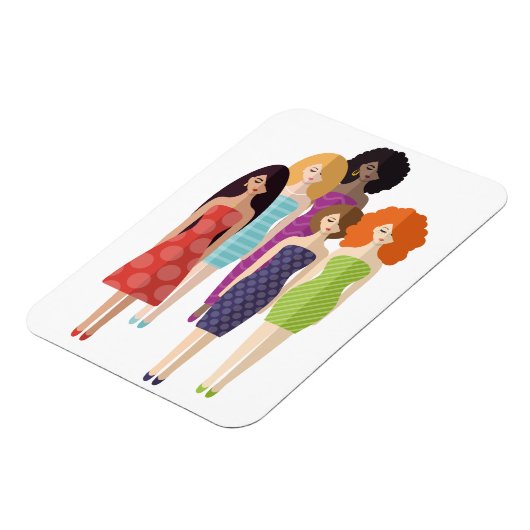 Frühlingsmädchen Magnet (Linke Seite)